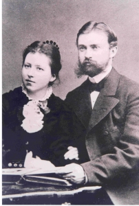 Bertha i Fritz von Oheimb po ślubie w 1880 r.
