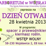 Plakat Dzień otwarty w Wojsławicach 2013