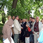 Wiosenny spacer z dy. Ogrodu Botanicznego, prof. Tomaszem Nowakiem - Wojsławice  2004, DK.
